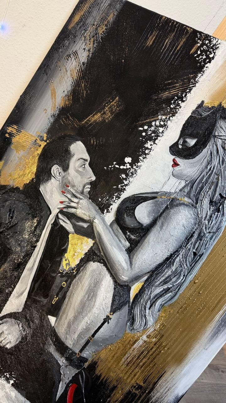 Figure painting with gold